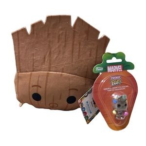 Groot Plushie and Funko Character Bundle